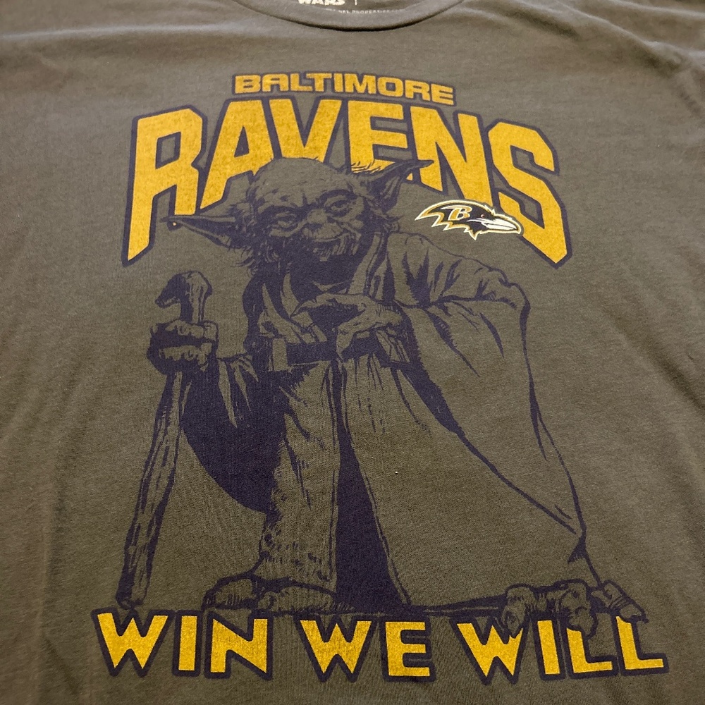 Baltimore Ravens Star Wars Tshirt XL